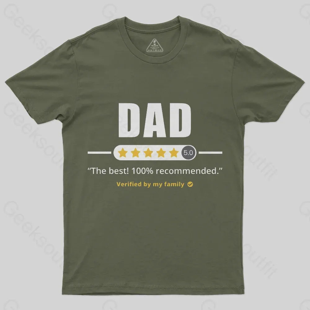 Five Stars Dad T-Shirt - Image 3