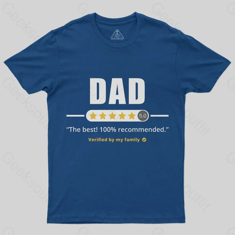 Five Stars Dad T-Shirt - Image 2