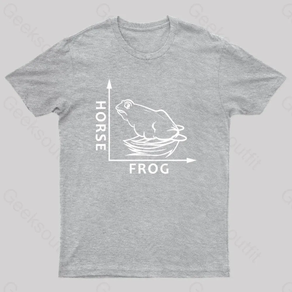 Frog or Horse Geek T-Shirt - Image 9