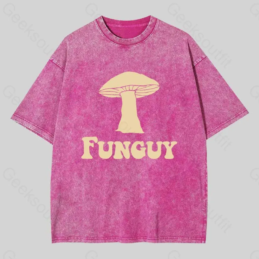 Fungi Fun Guy Funny Washed T-shirt - Image 7