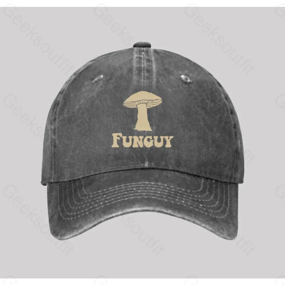 Fungi Fun Guy Washed Vintage Baseball Cap - Image 2