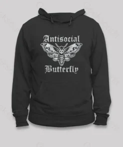 Funny Antisocial Butterfly Hoodie