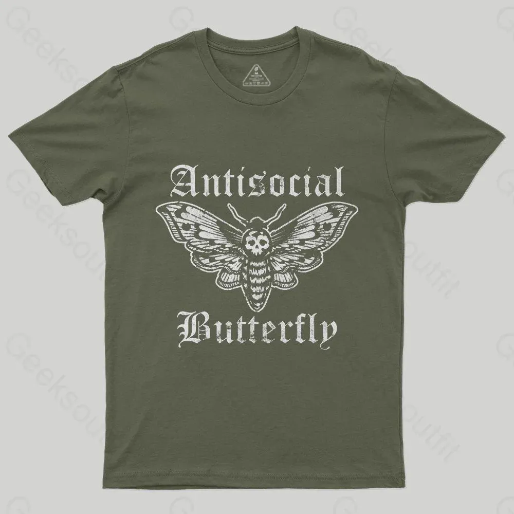 Funny Antisocial Butterfly T-Shirt - Image 3