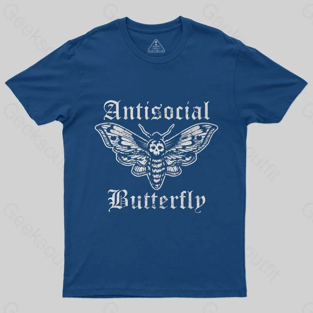 Funny Antisocial Butterfly T-Shirt - Image 2