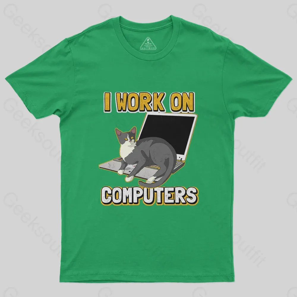 Funny cat of a computer scientist T-Shirt - Image 5