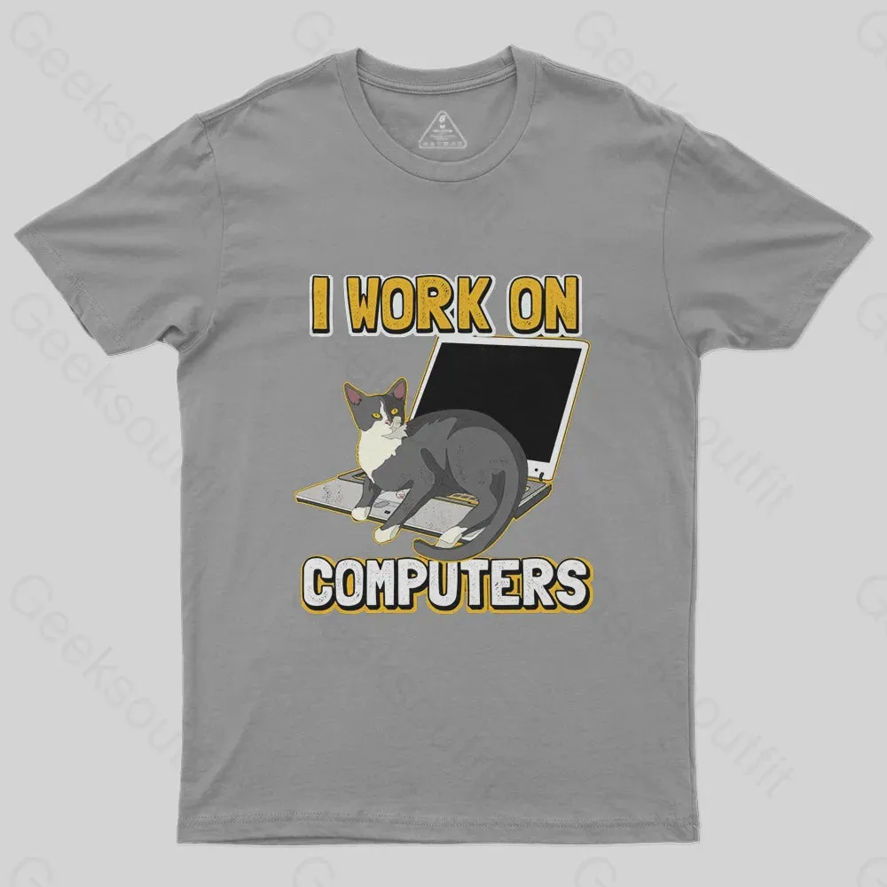 Funny cat of a computer scientist T-Shirt - Image 6