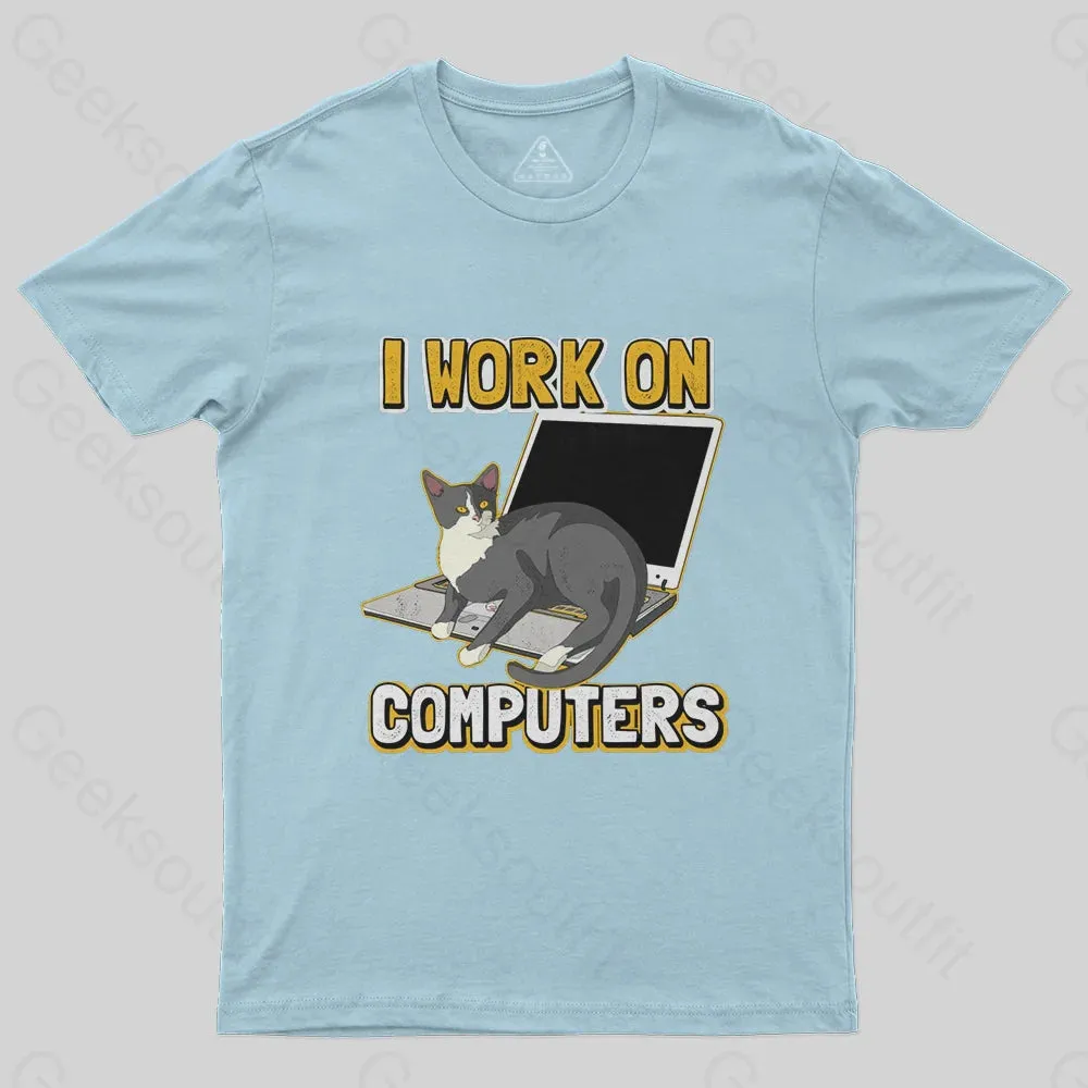 Funny cat of a computer scientist T-Shirt - Image 8