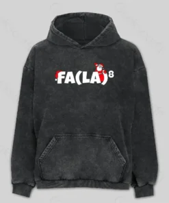 Funny Christmas Math Washed Hoodie