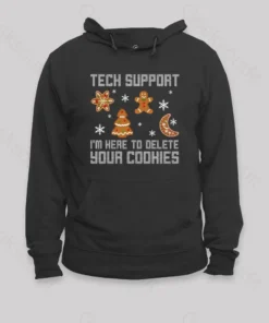 Alternative view of Funny Christmas Tech Support Computer Programmer Hoodie