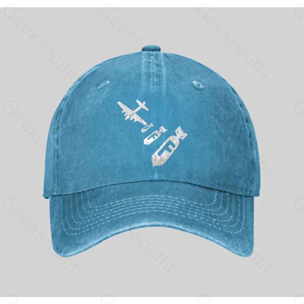 Funny - Dropping F Bombs Washed Vintage Baseball Cap