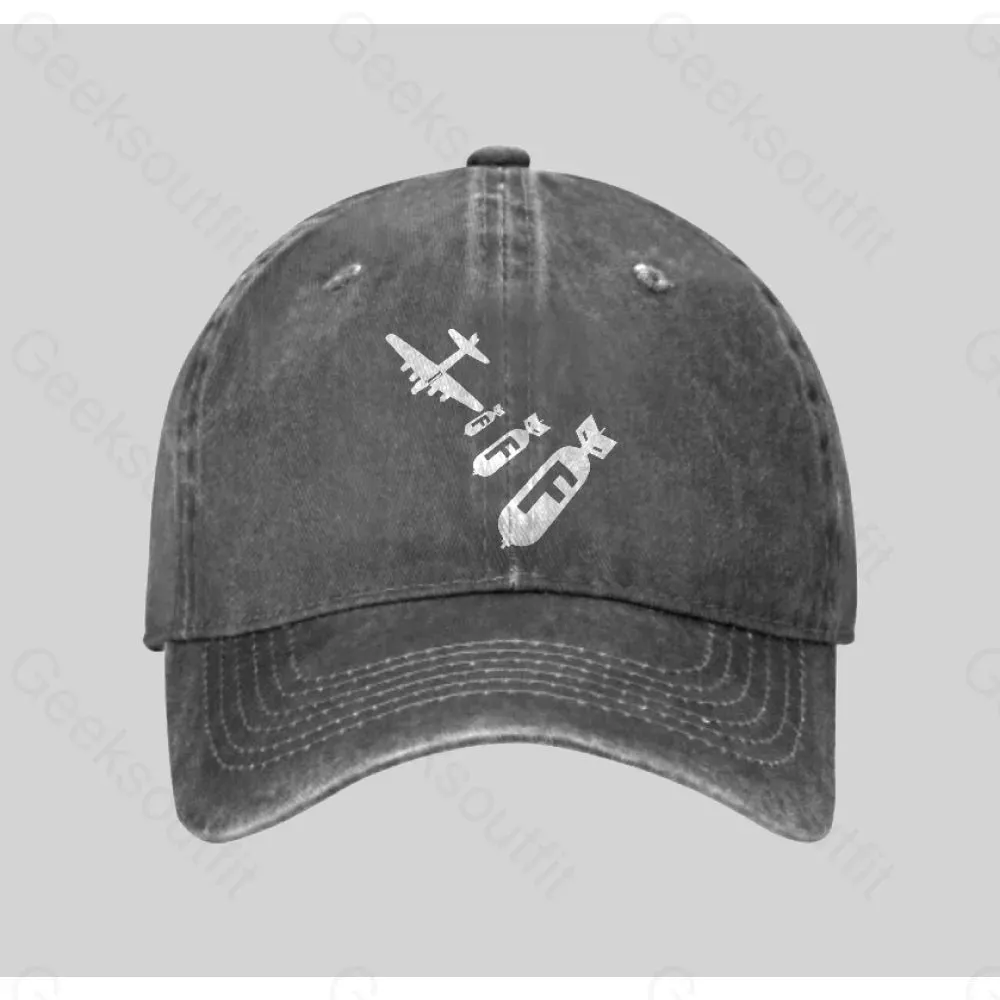 Funny - Dropping F Bombs Washed Vintage Baseball Cap - Image 3