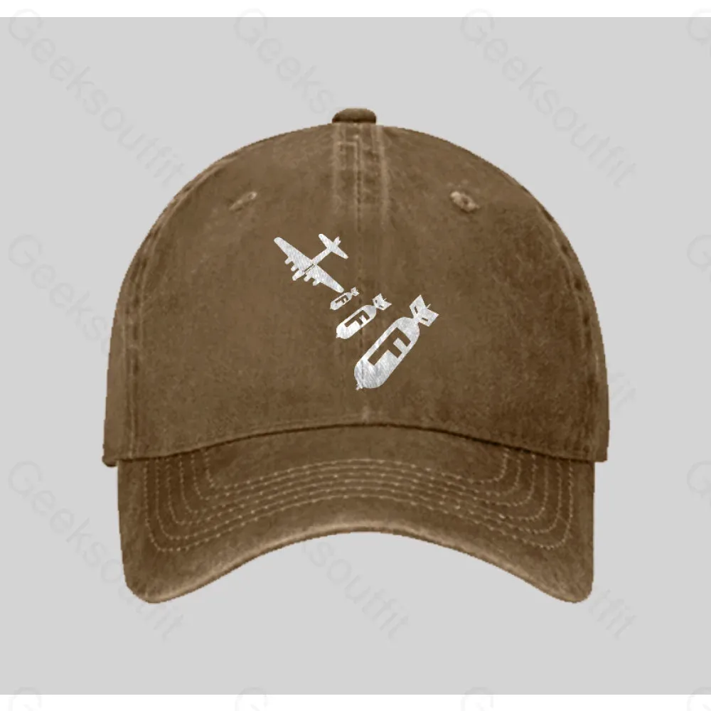 Funny - Dropping F Bombs Washed Vintage Baseball Cap - Image 5