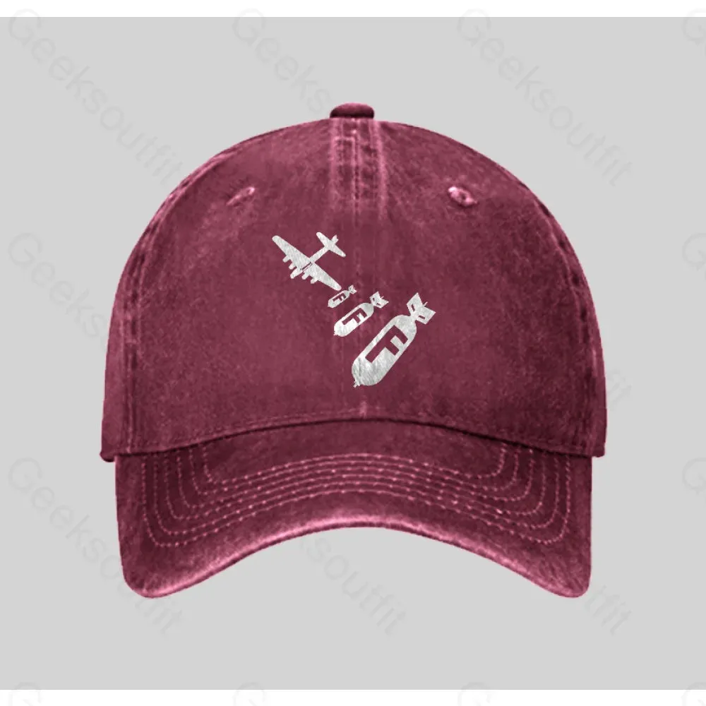 Funny - Dropping F Bombs Washed Vintage Baseball Cap - Image 4