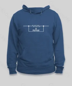 Alternative view of Funny Engineer Resistor Hoodie