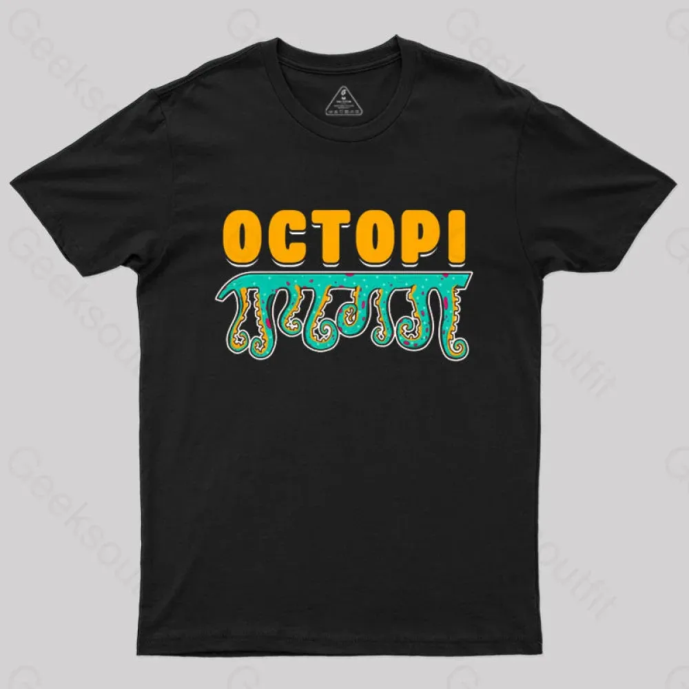 Funny Octopi Math Pi T-Shirt - Image 3
