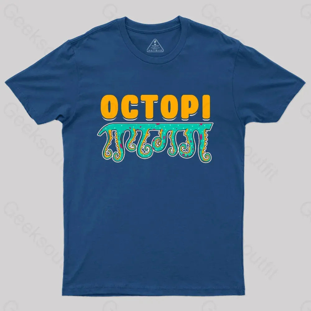 Funny Octopi Math Pi T-Shirt - Image 2