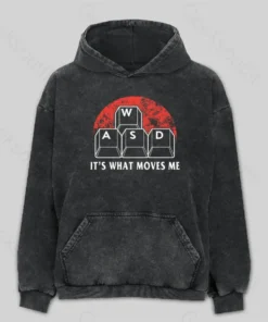 Funny PC Gamer Computer Nerd Washed Hoodie