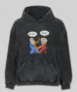 Funny Scientist Washed Hoodie