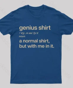 Alternative view of Genius Shirt Geek T-Shirt