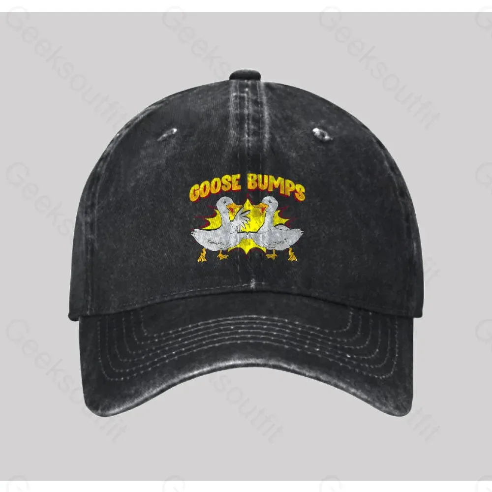 Goose Bumps Washed Vintage Baseball Cap - Image 3