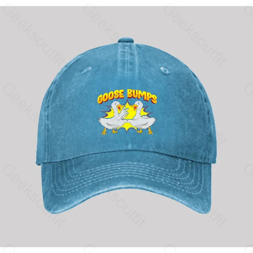 Goose Bumps Washed Vintage Baseball Cap - Image 2
