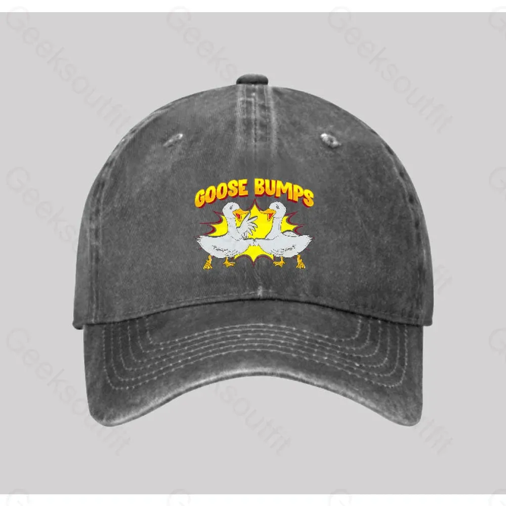 Goose Bumps Washed Vintage Baseball Cap - Image 4