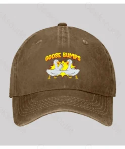Goose Bumps Washed Vintage Baseball Cap