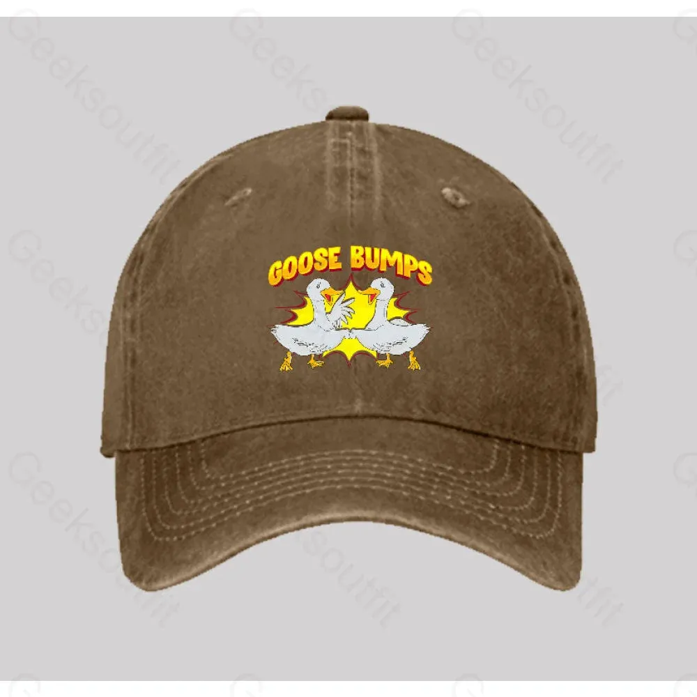 Goose Bumps Washed Vintage Baseball Cap