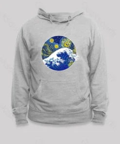 Alternative view of Great Starry Wave Off Kanagawa Hoodie