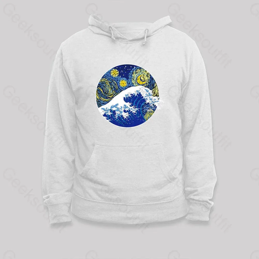 Great Starry Wave Off Kanagawa Hoodie - Image 4