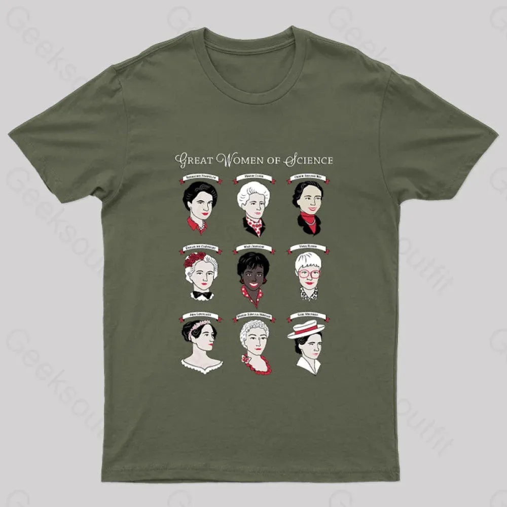 Great Women of Science Geek T-Shirt - Image 2
