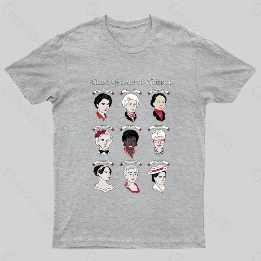 Great Women of Science Geek T-Shirt - Image 6