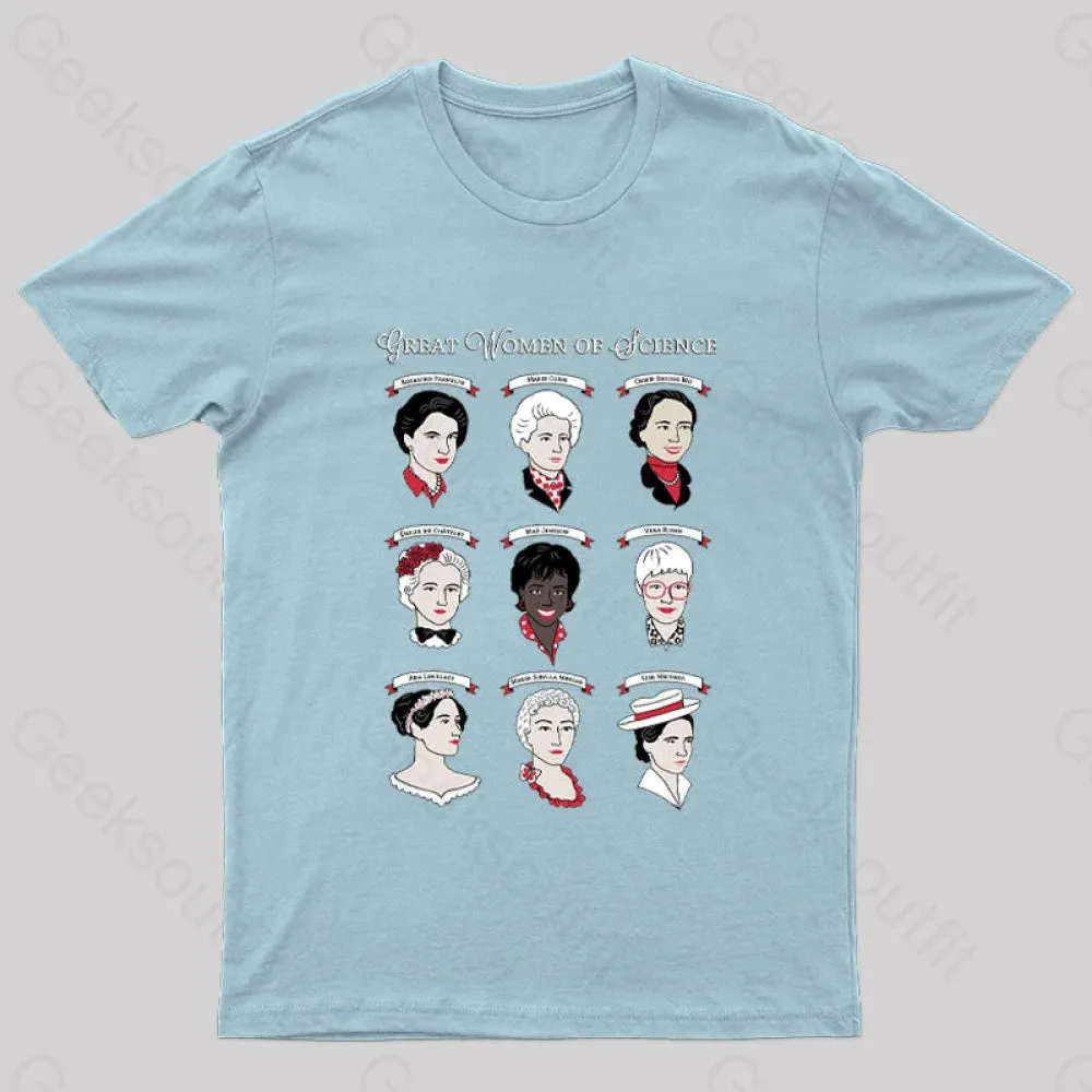 Great Women of Science Geek T-Shirt - Image 5