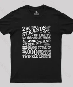 Alternative view of Griswold Lights Geek T-Shirt