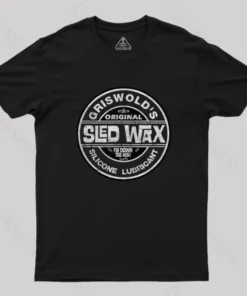 Alternative view of Griswold's Sled Wax Geek T-Shirt