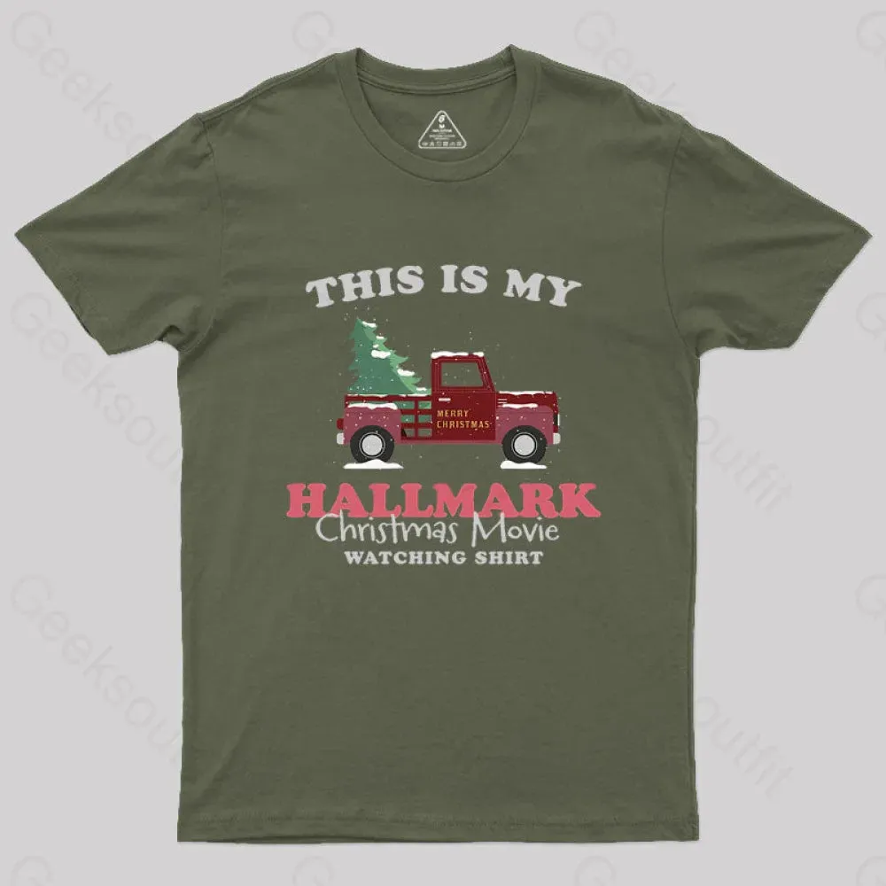 hallmark christmas Geek T-Shirt - Image 4
