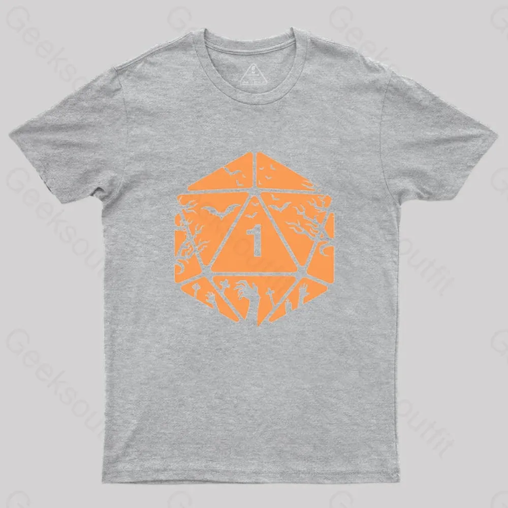 Halloween D20 Die T-Shirt - Image 5