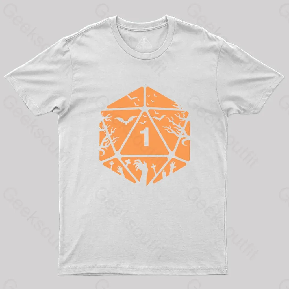 Halloween D20 Die T-Shirt - Image 4