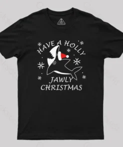 Alternative view of Have A Holly Jawly Christmas Geek T-Shirt