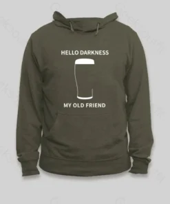 Alternative view of Hello Darkness My Old Friend Hoodie