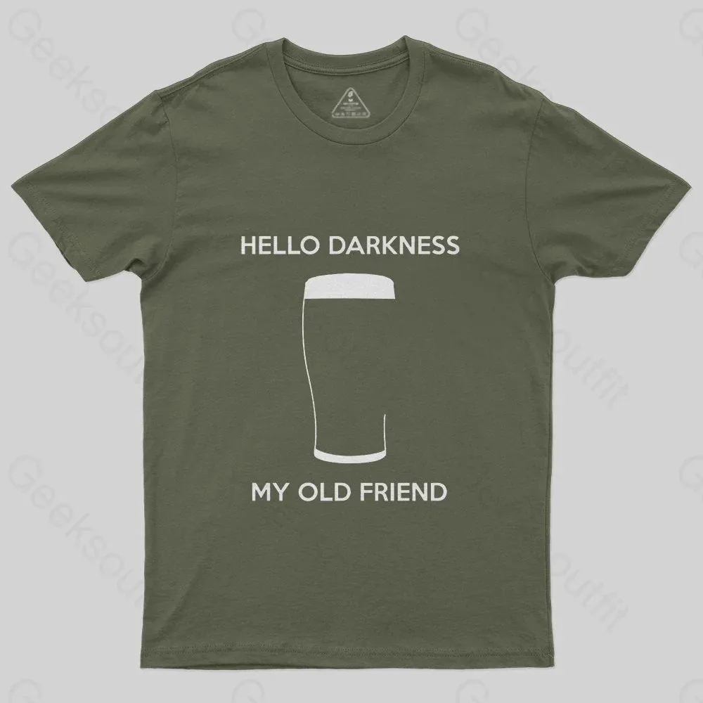 Hello Darkness My Old Friend Nerdy Graphic T-Shirt - Image 3