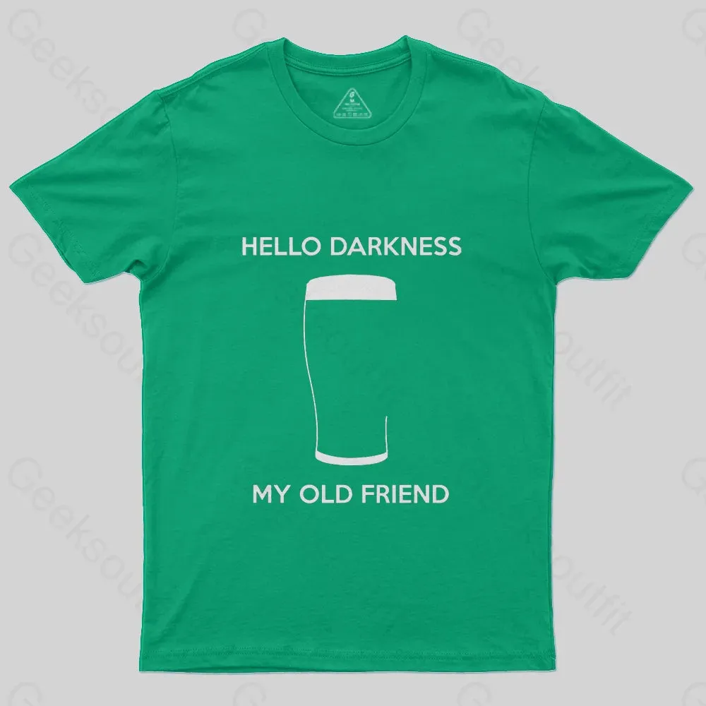 Hello Darkness My Old Friend Nerdy Graphic T-Shirt - Image 5