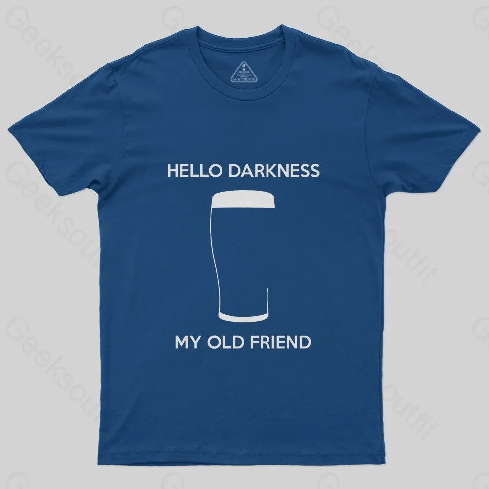 Hello Darkness My Old Friend Nerdy Graphic T-Shirt - Image 2