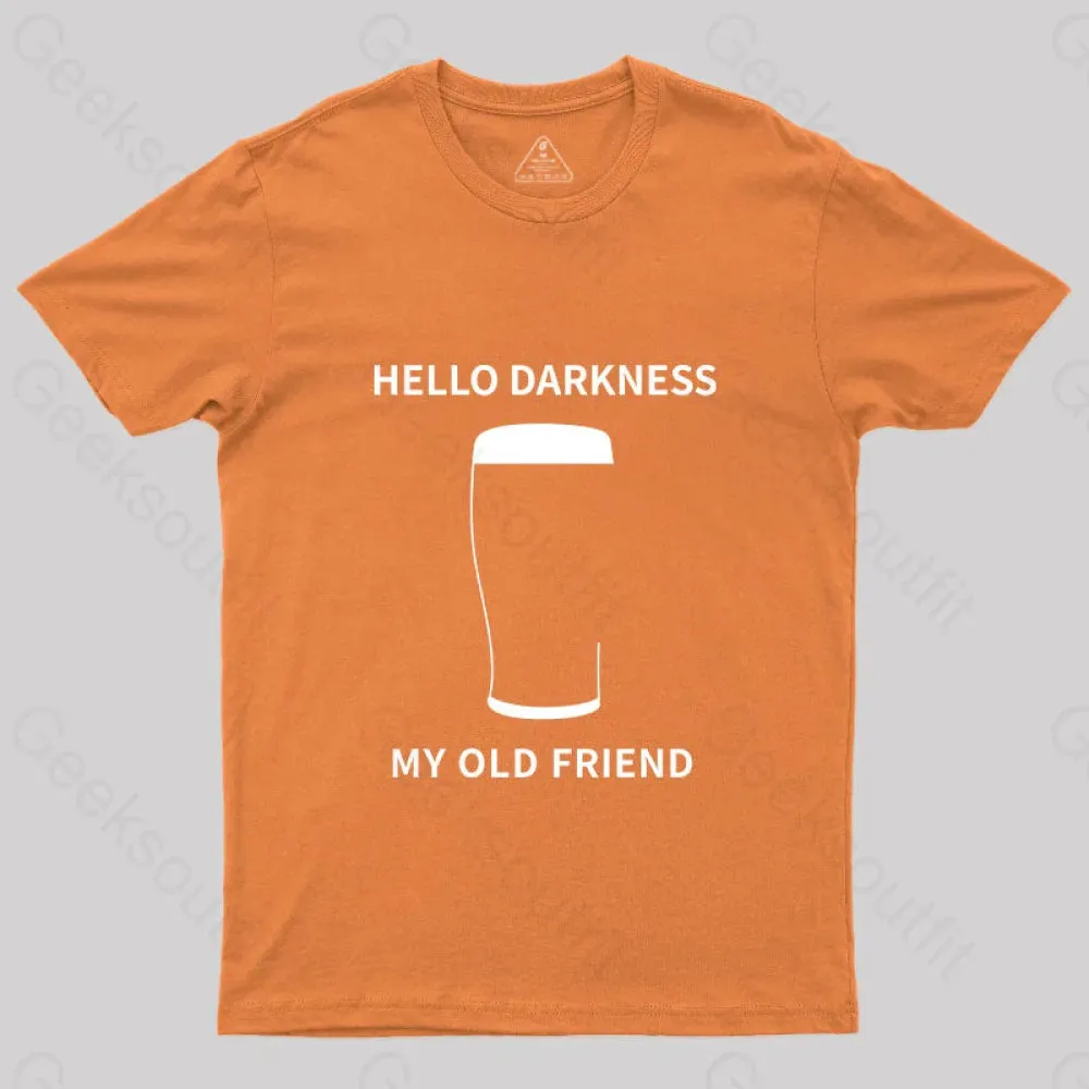 Hello Darkness My Old Friend Nerdy Graphic T-Shirt - Image 7