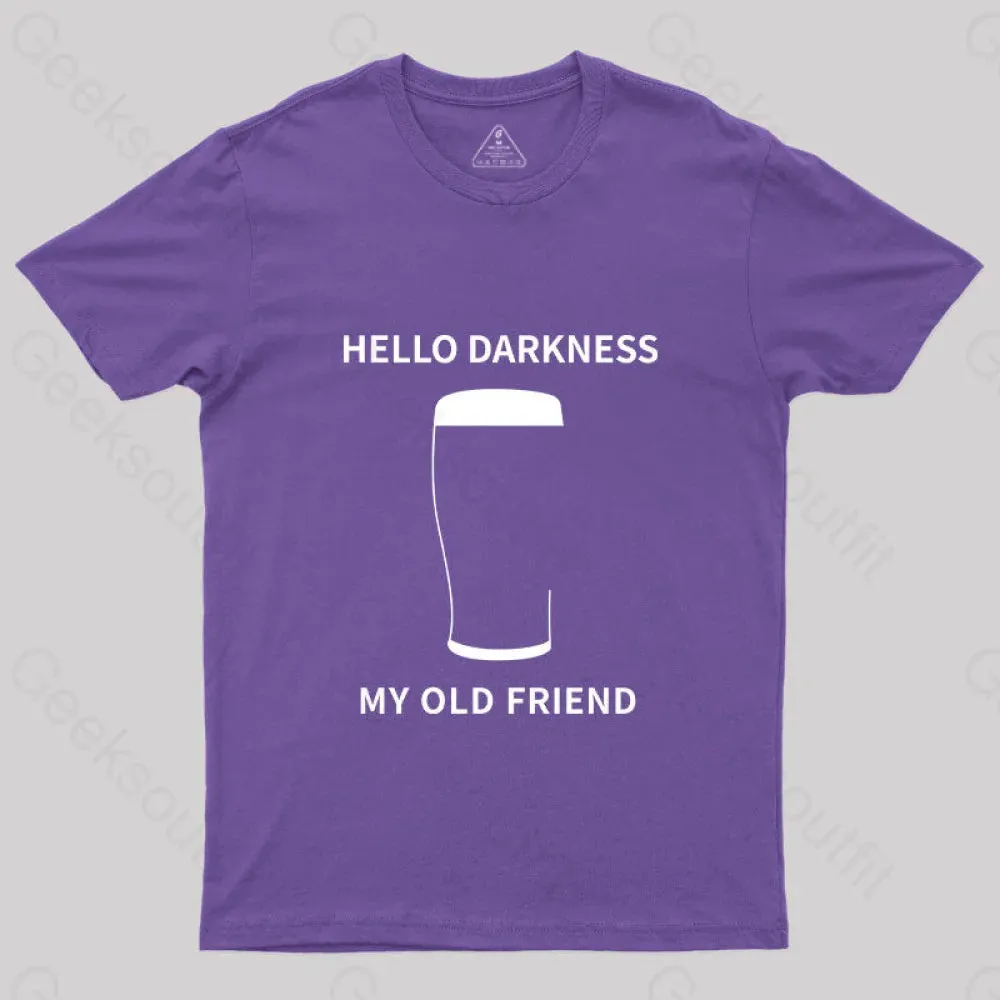 Hello Darkness My Old Friend Nerdy Graphic T-Shirt - Image 6