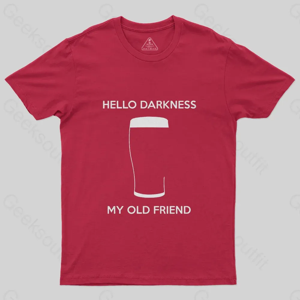 Hello Darkness My Old Friend Nerdy Graphic T-Shirt - Image 4
