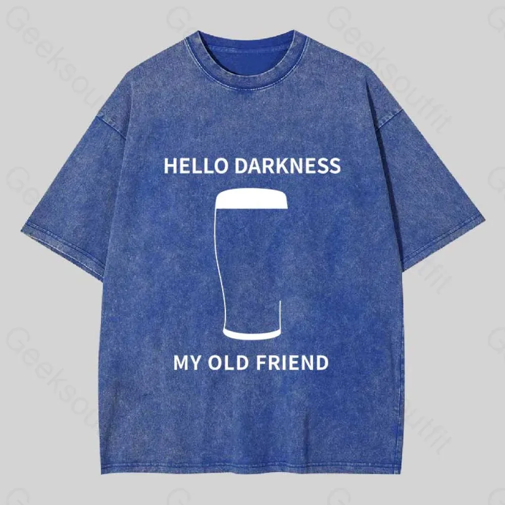 Hello Darkness My Old Friend Washed T-Shirt - Image 2