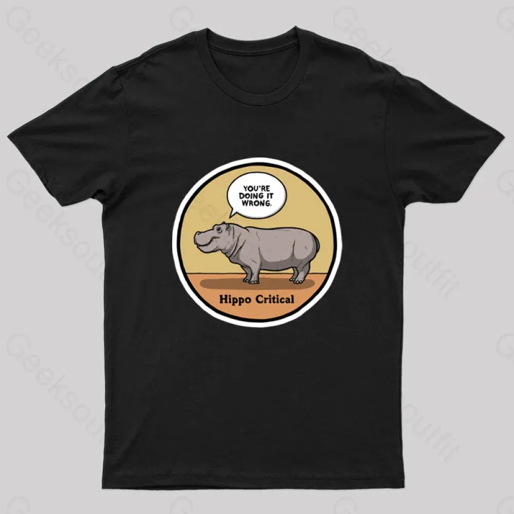 Hippo Critical Geek T-Shirt