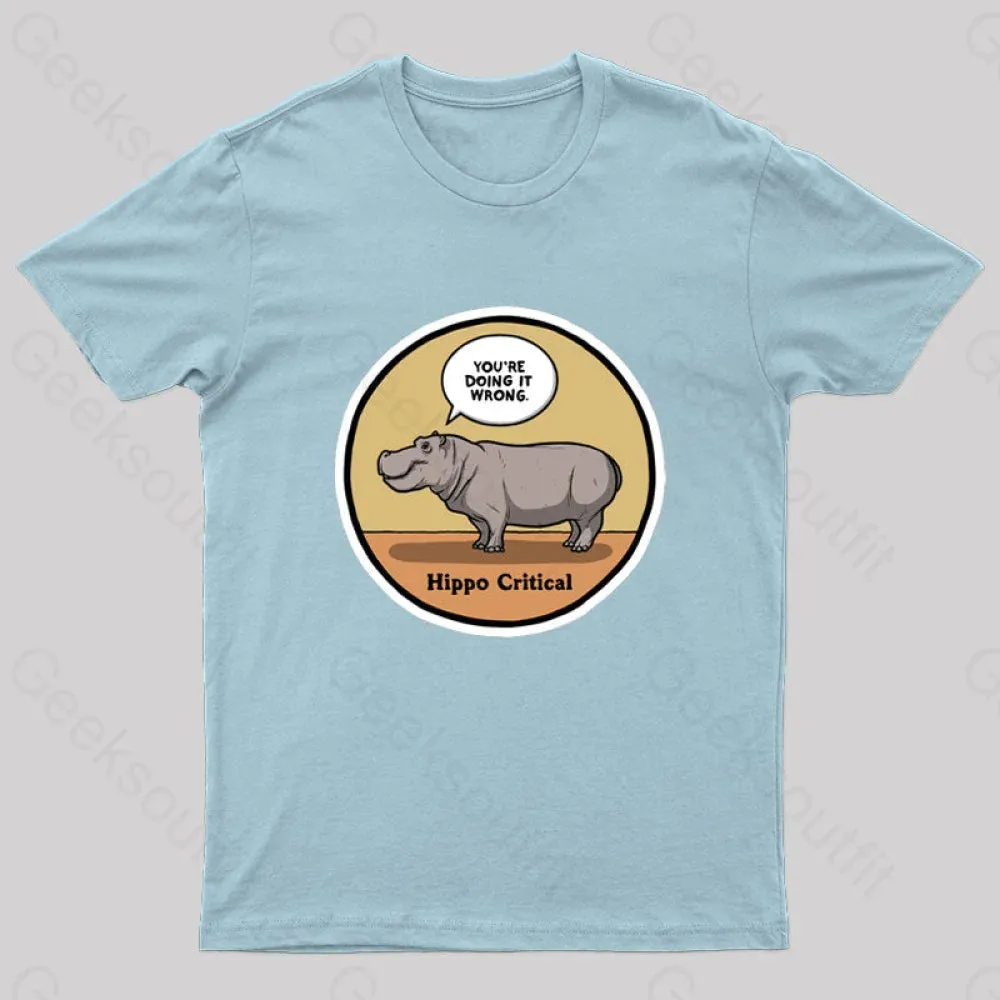 Hippo Critical Geek T-Shirt - Image 6