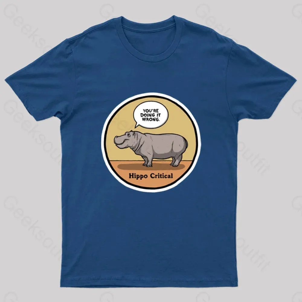 Hippo Critical Geek T-Shirt - Image 2